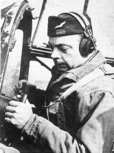 Antoine de Saint-Exup�ry en la carlinga de un P-38(1944)